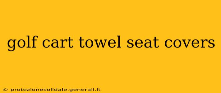 golf cart towel seat covers