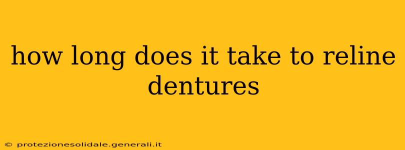 how long does it take to reline dentures