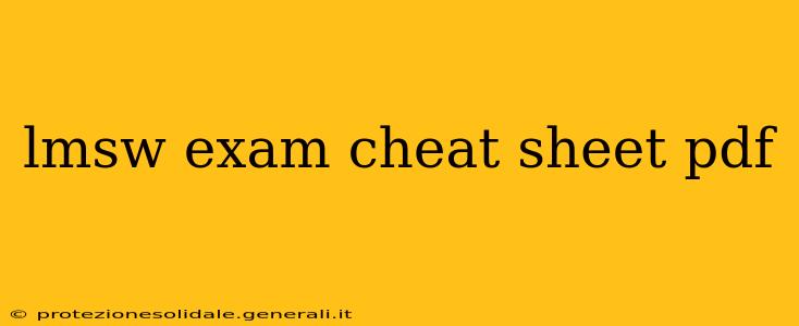 lmsw exam cheat sheet pdf