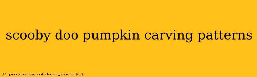 scooby doo pumpkin carving patterns