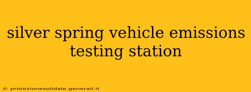 silver spring vehicle emissions testing station