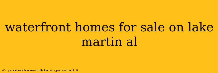 waterfront homes for sale on lake martin al