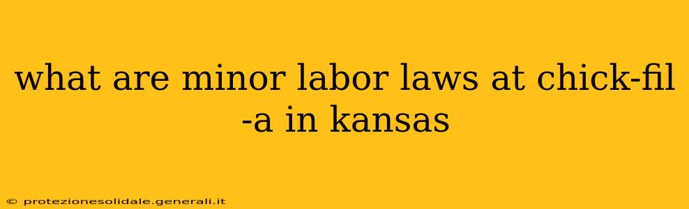 what are minor labor laws at chick-fil -a in kansas