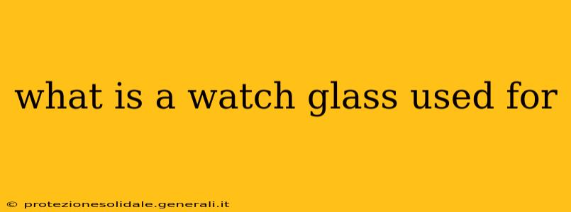 what is a watch glass used for