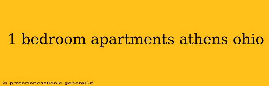 1 bedroom apartments athens ohio