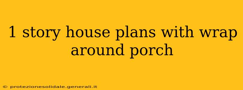 1 story house plans with wrap around porch