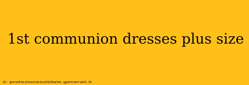 1st communion dresses plus size