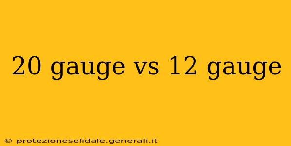 20 gauge vs 12 gauge
