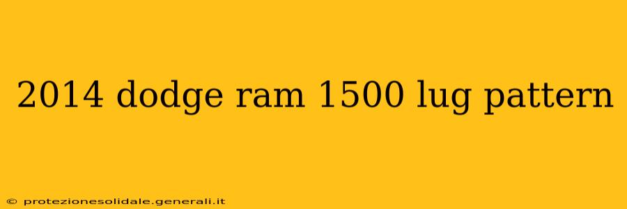 2014 dodge ram 1500 lug pattern