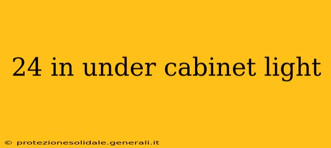 24 in under cabinet light