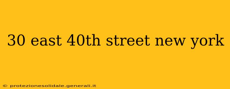 30 east 40th street new york