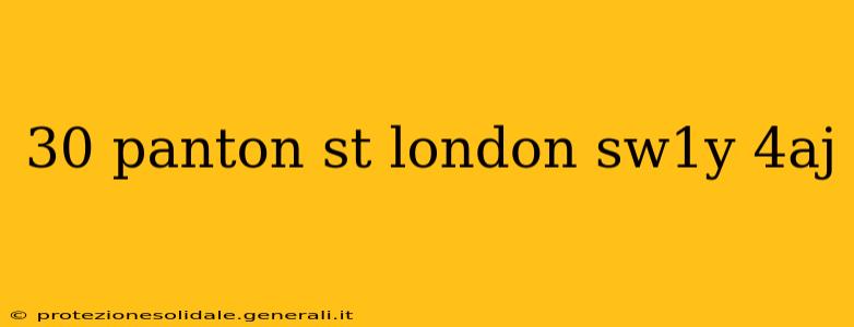 30 panton st london sw1y 4aj
