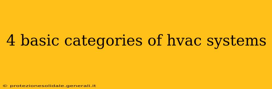 4 basic categories of hvac systems