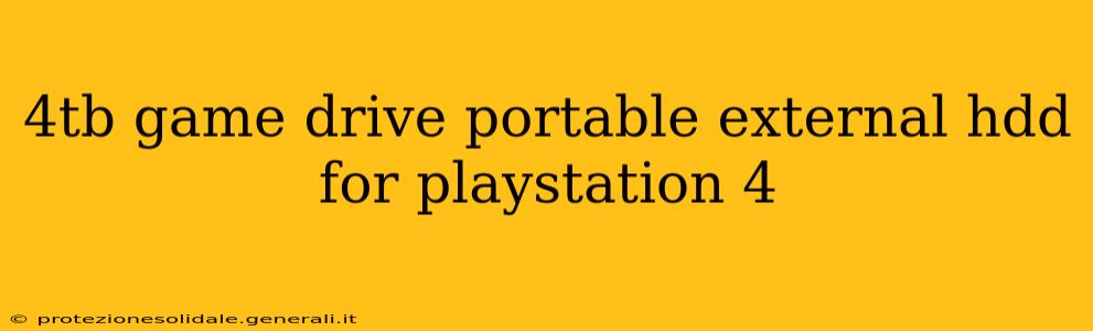 4tb game drive portable external hdd for playstation 4