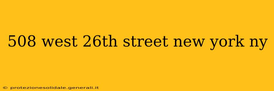 508 west 26th street new york ny