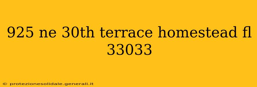 925 ne 30th terrace homestead fl 33033
