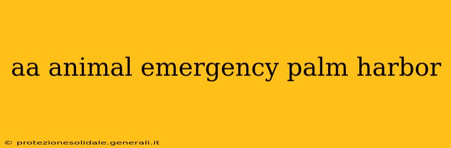 aa animal emergency palm harbor