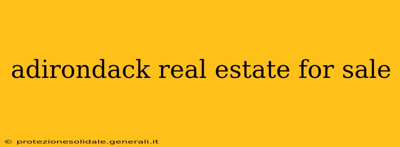 adirondack real estate for sale