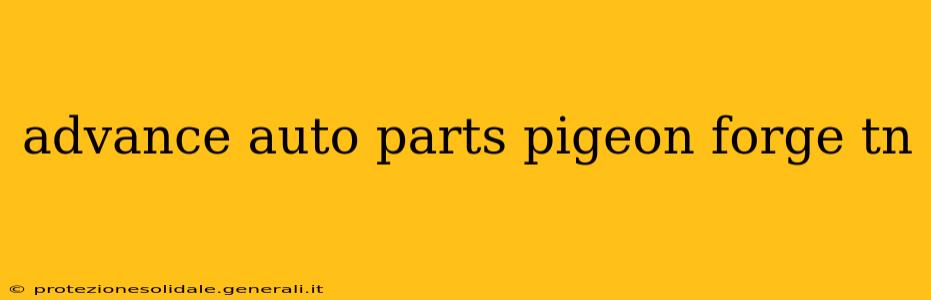 advance auto parts pigeon forge tn