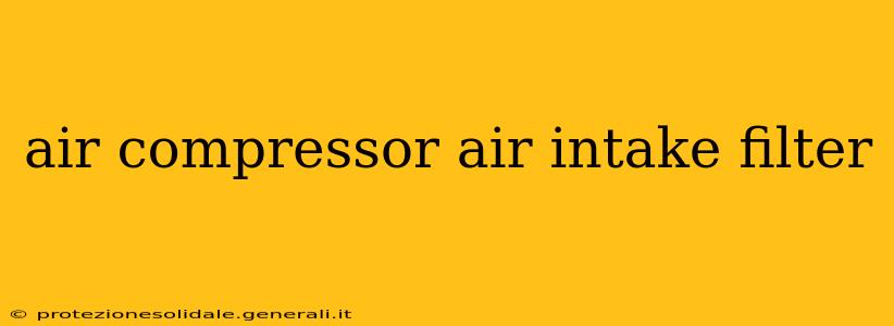 air compressor air intake filter