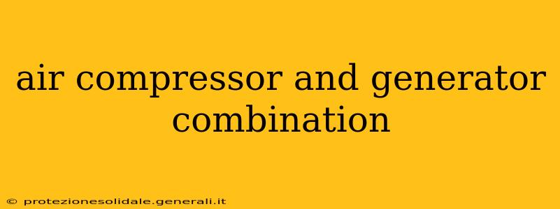air compressor and generator combination