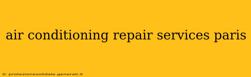 air conditioning repair services paris