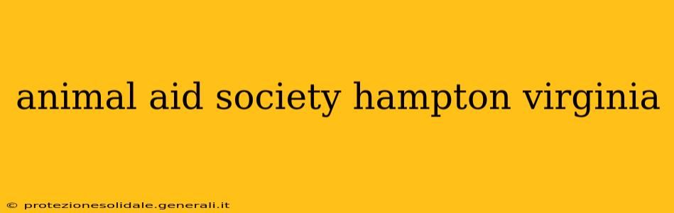 animal aid society hampton virginia