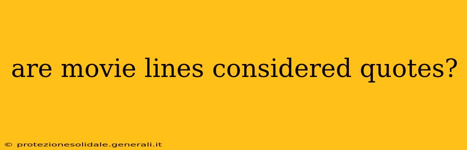 are movie lines considered quotes?