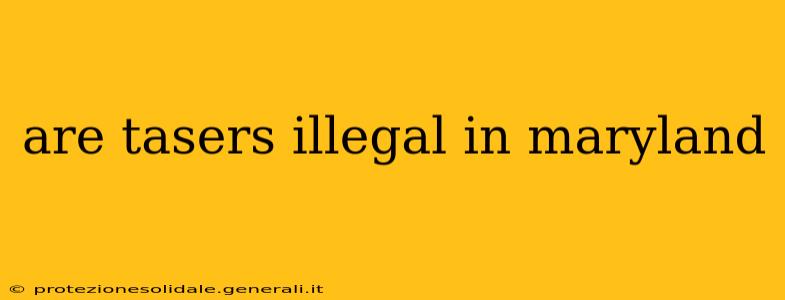 are tasers illegal in maryland