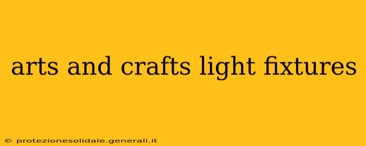 arts and crafts light fixtures