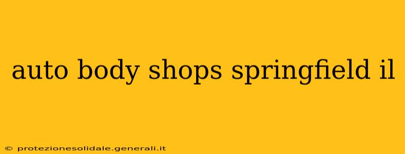 auto body shops springfield il