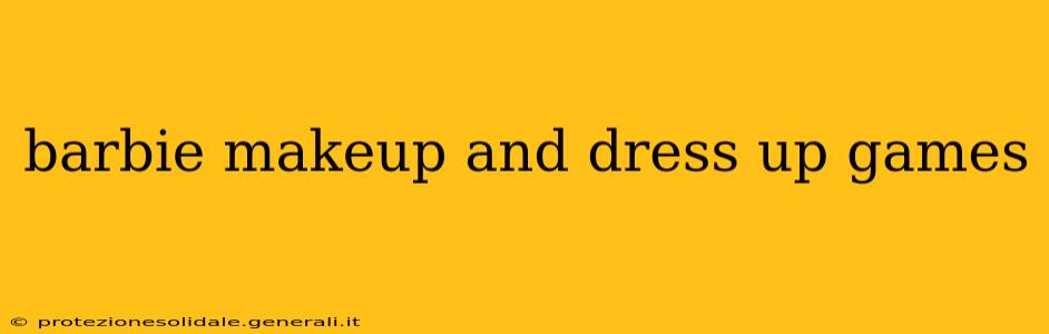barbie makeup and dress up games