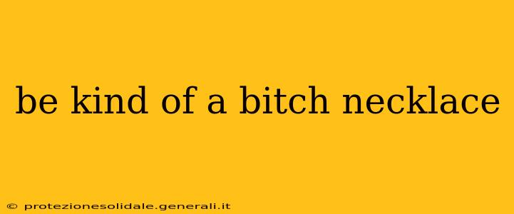 be kind of a bitch necklace