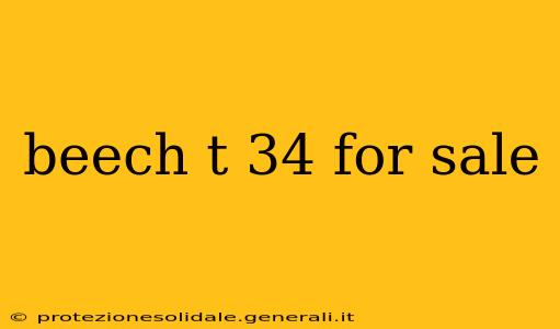 beech t 34 for sale