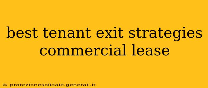 best tenant exit strategies commercial lease