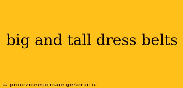 big and tall dress belts
