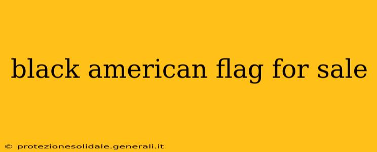 black american flag for sale