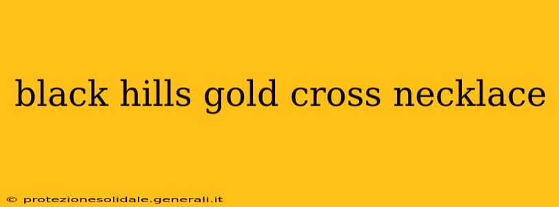black hills gold cross necklace
