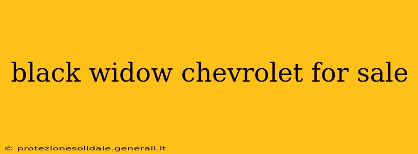 black widow chevrolet for sale