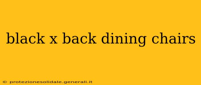 black x back dining chairs