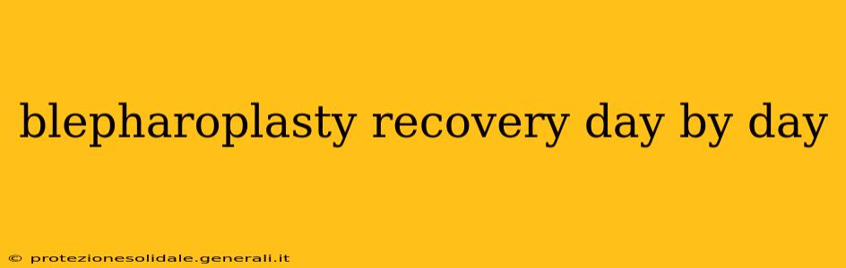 blepharoplasty recovery day by day