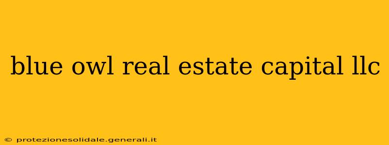 blue owl real estate capital llc