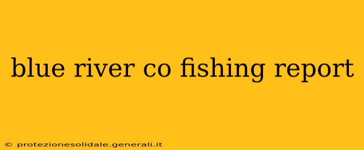 blue river co fishing report