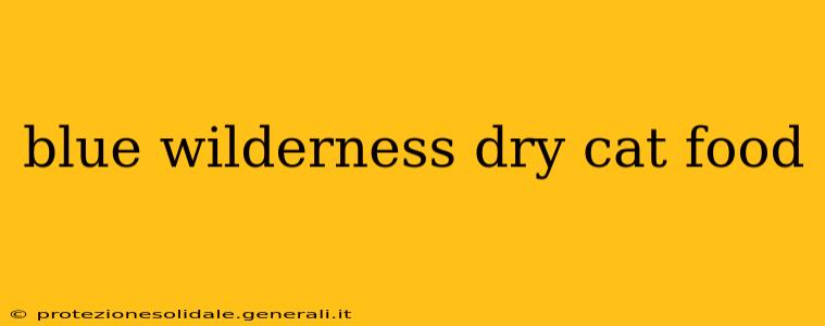 blue wilderness dry cat food
