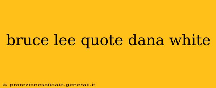 bruce lee quote dana white