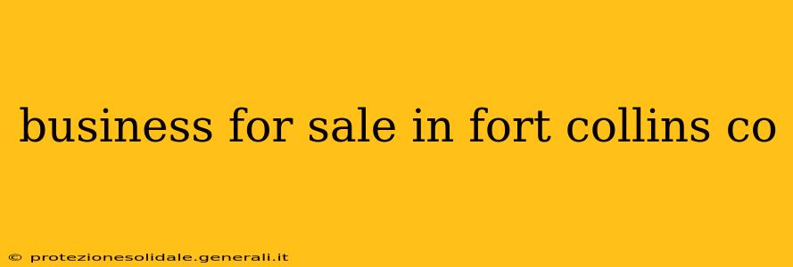 business for sale in fort collins co