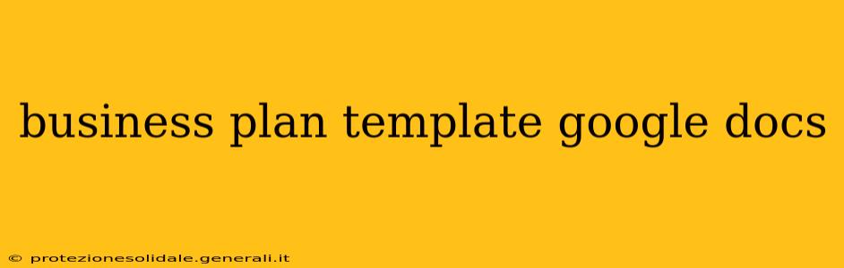 business plan template google docs
