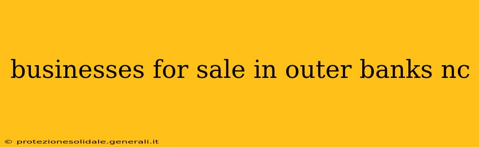 businesses for sale in outer banks nc