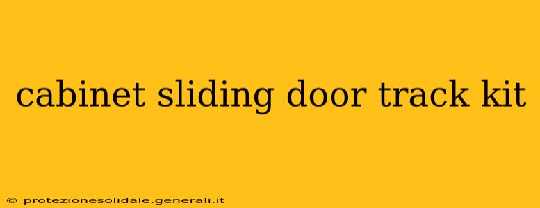 cabinet sliding door track kit