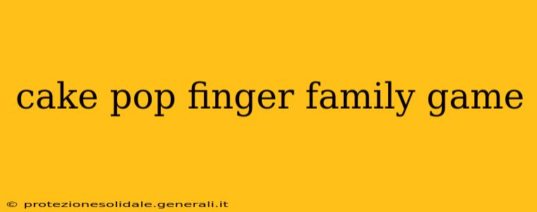 cake pop finger family game